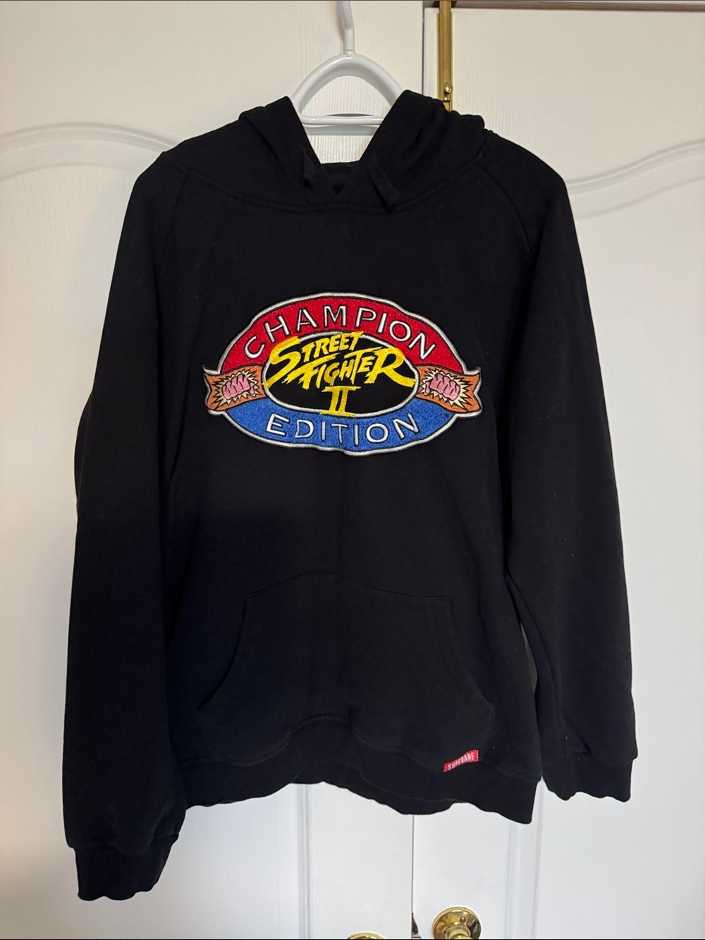 Street fighter x superare Black Crewneck Hoodie xl